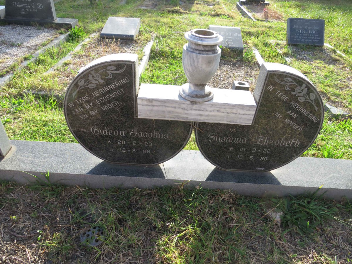 ZYL Gideon Jacobus, van 1920-1988 & Susanna Elizabeth 1922-1990