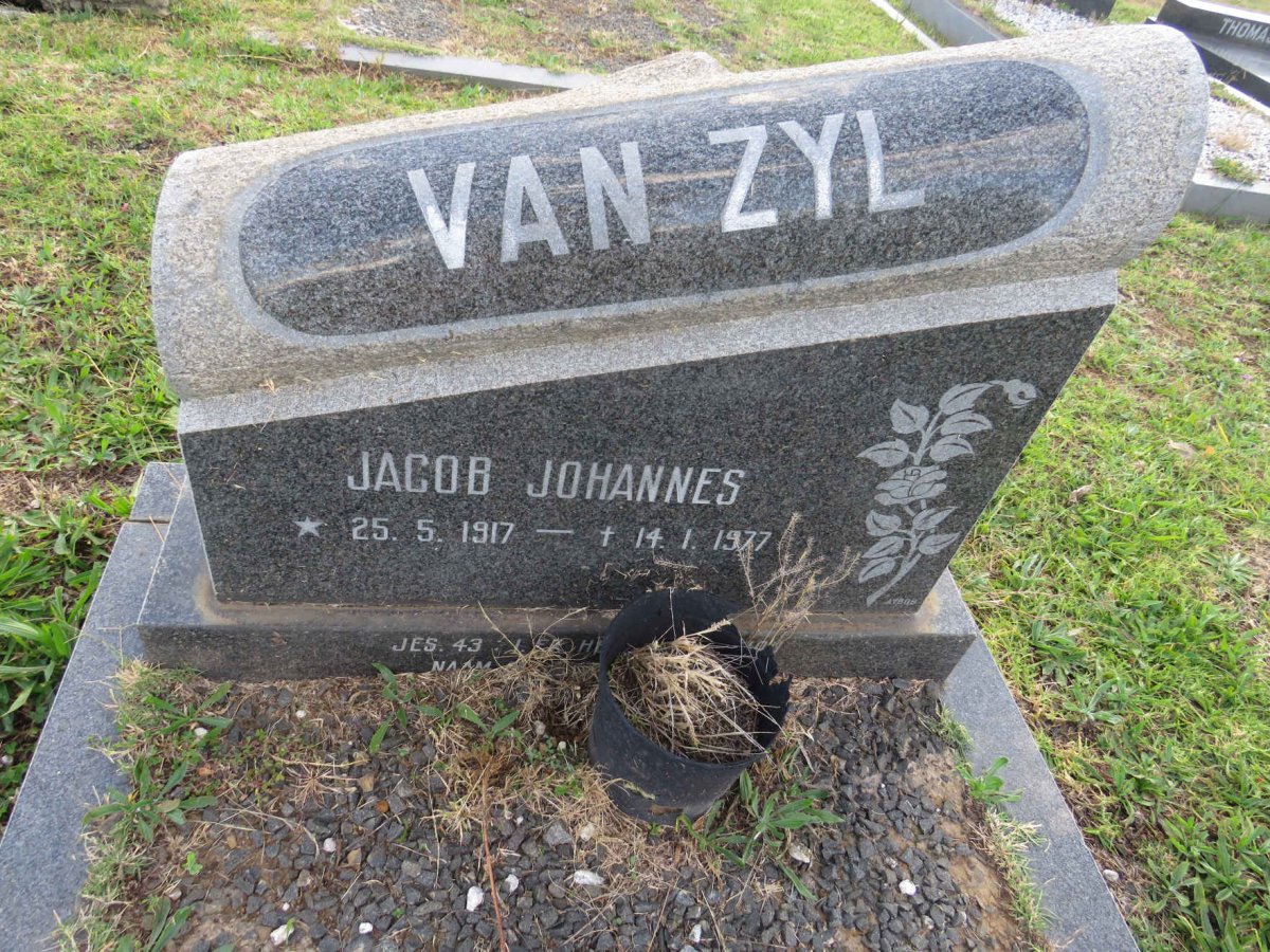 ZYL Jacob Johannes, van 1917-1977
