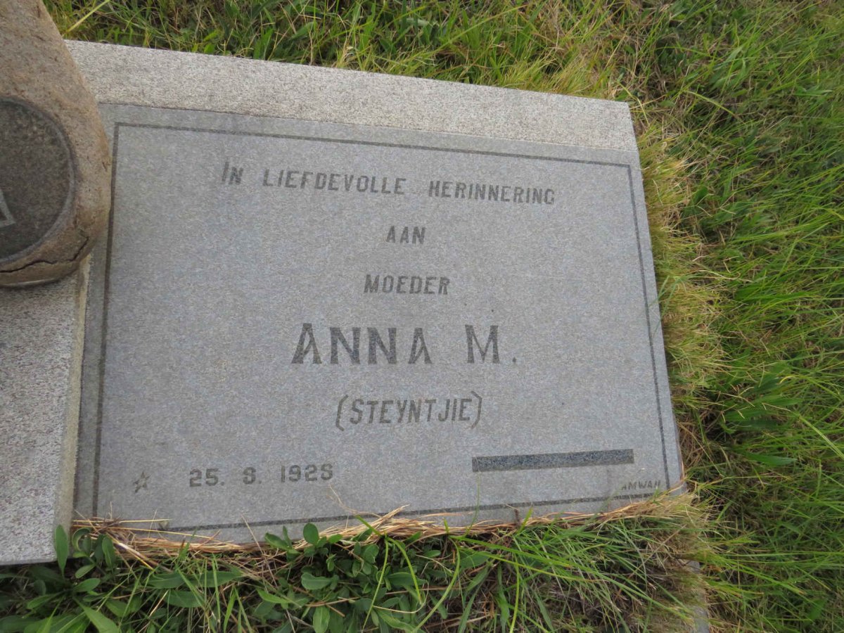 ZYL Johannes T., van 1920-1982 & Anna M. STEYN 1925- _1