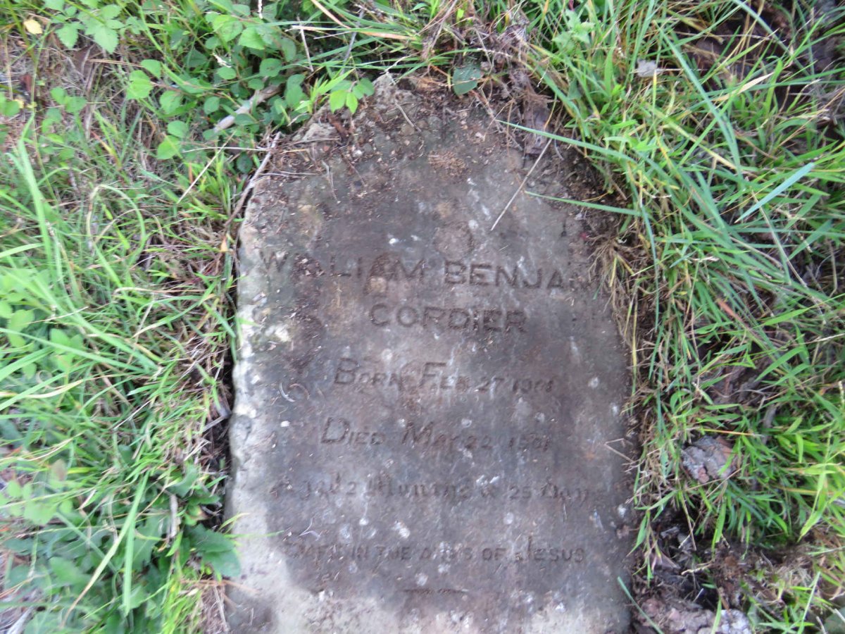 CORDIER William Benjamin 1901-1901