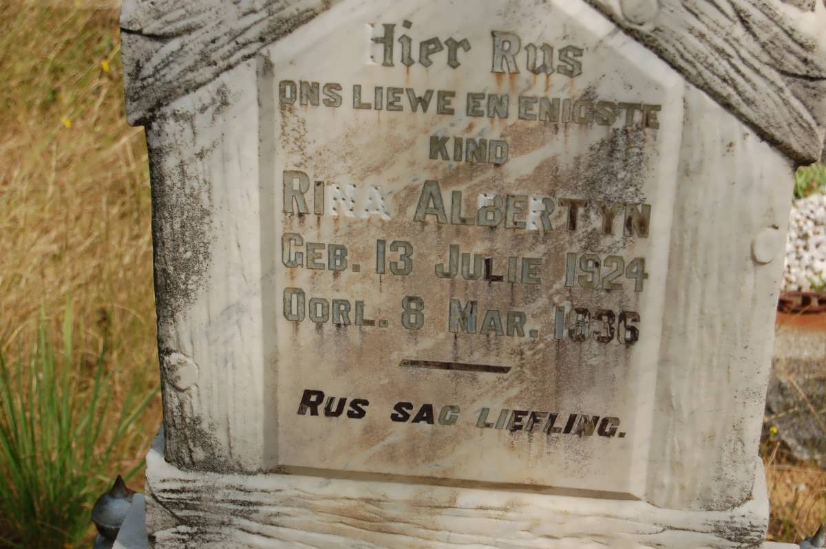 ALBERTYN Rina 1924-1936