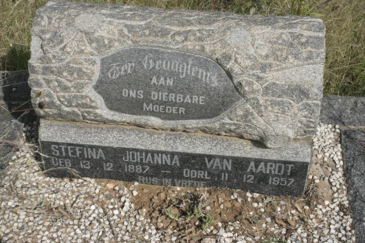 AARDT Stefina Johanna, van 1887-1957