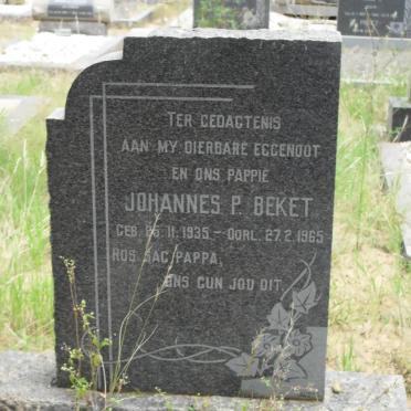 BEKET Johannes P. 1935-1965