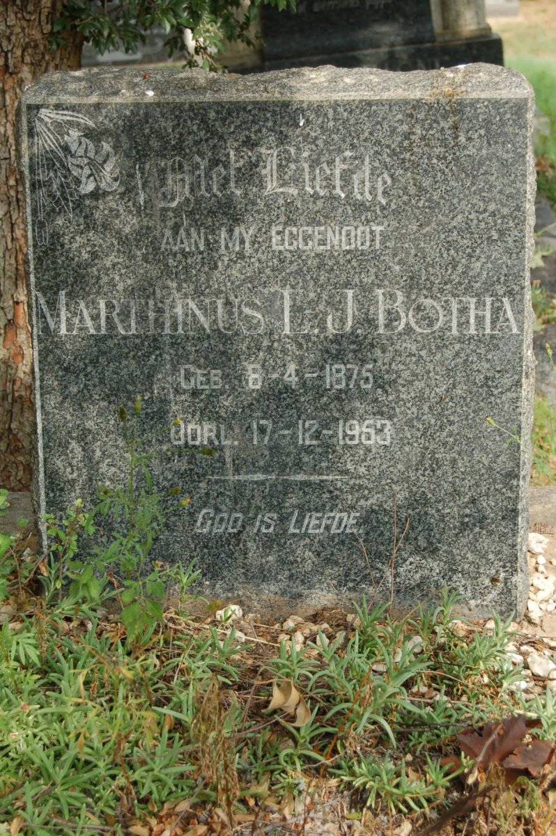 BOTHA Marthinus L.J. 1875-1953