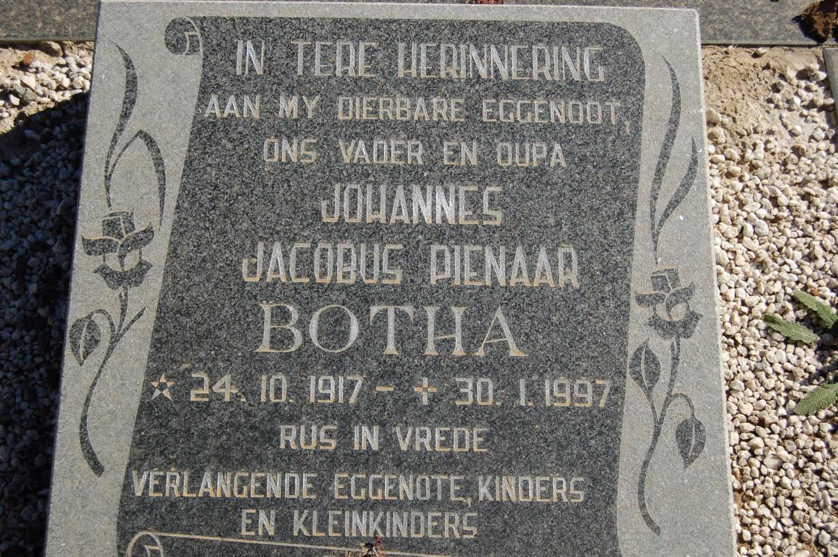 BOTHA Johannes Jacobus Pienaar 1917-1997