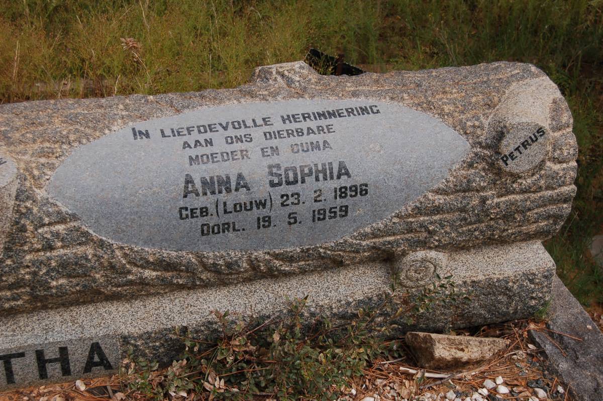 BOTHA Antonie 1886-1956 &amp; Anna Sophia LOUW 1896-1959