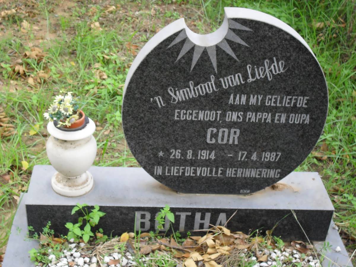 BOTHA Cor 1914-1987