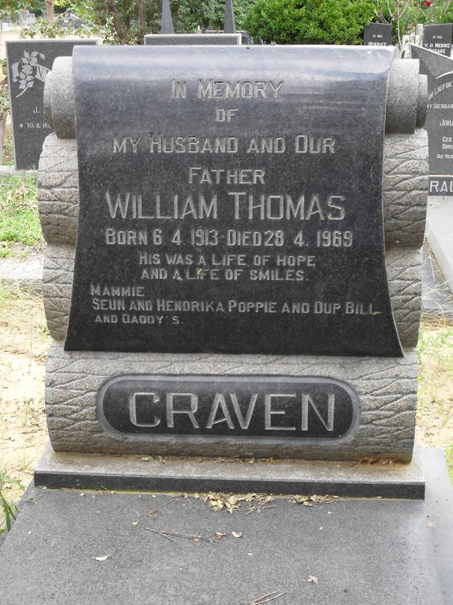 CRAVEN William Thomas 1913-1969