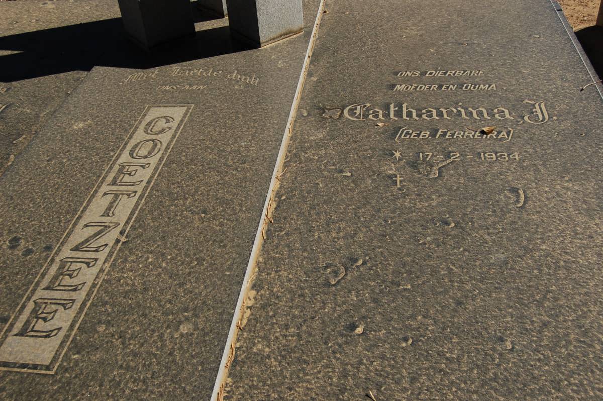 COETZEE Hermanus J. 1916-1991 &amp; Catharina J. FERREIRA 1934-