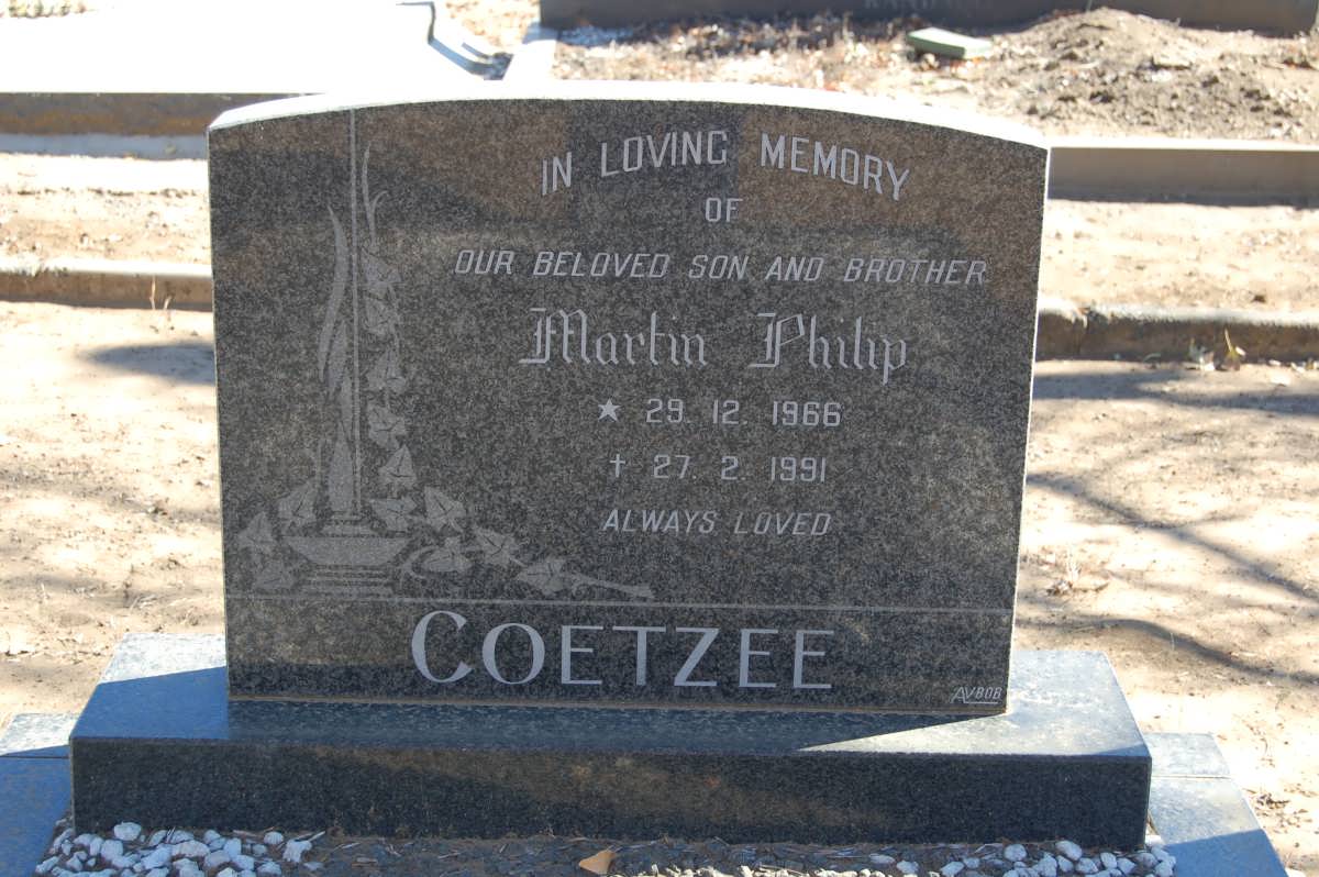 COETZEE Martin Philip 1966-1991