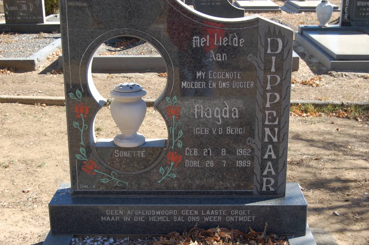 DIPPENAAR Magda nee V.D. BERG 1962-1989