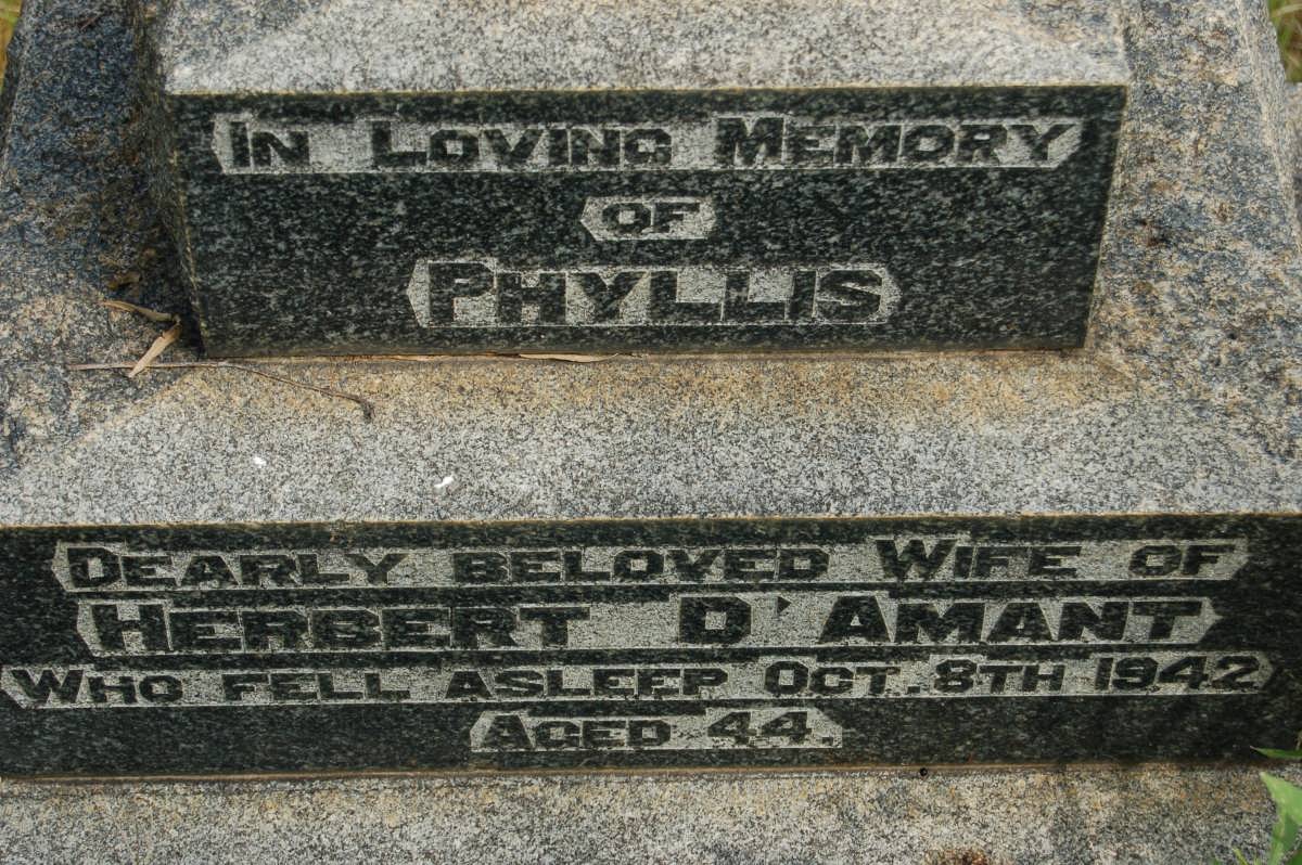 D'AMANT Phyllis -1942