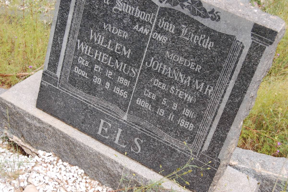 ELS Willem Wilhelmus 1881-1955 &amp; Johanna M.R. STEYN 1911-1988