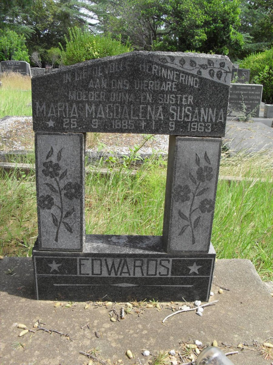 EDWARDS Maria Magdalena Susanna 1885-1963