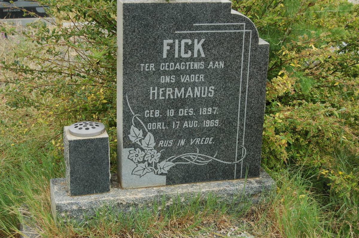 FICK Hermanus 1897-1969