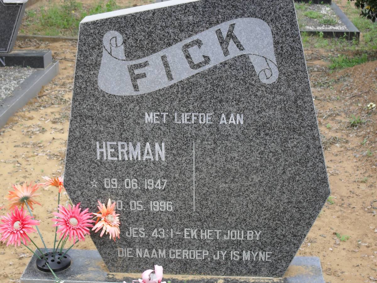 FICK Herman 1947-1996