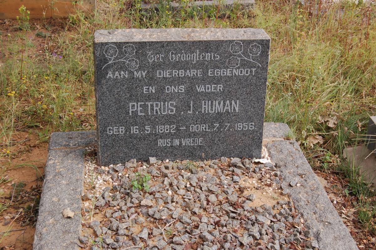 HUMAN Petrus J. 1882-1956