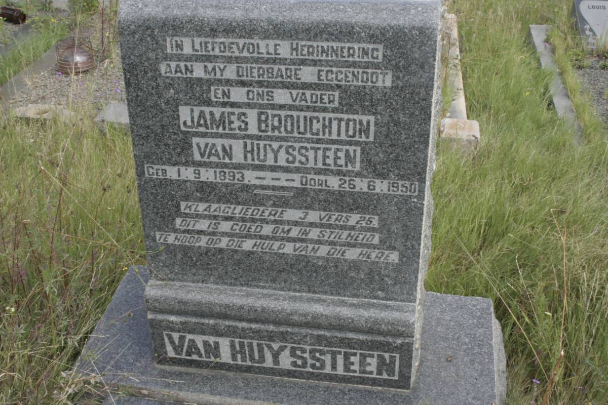 HUYSSTEEN James Broughton, van 1893-1950