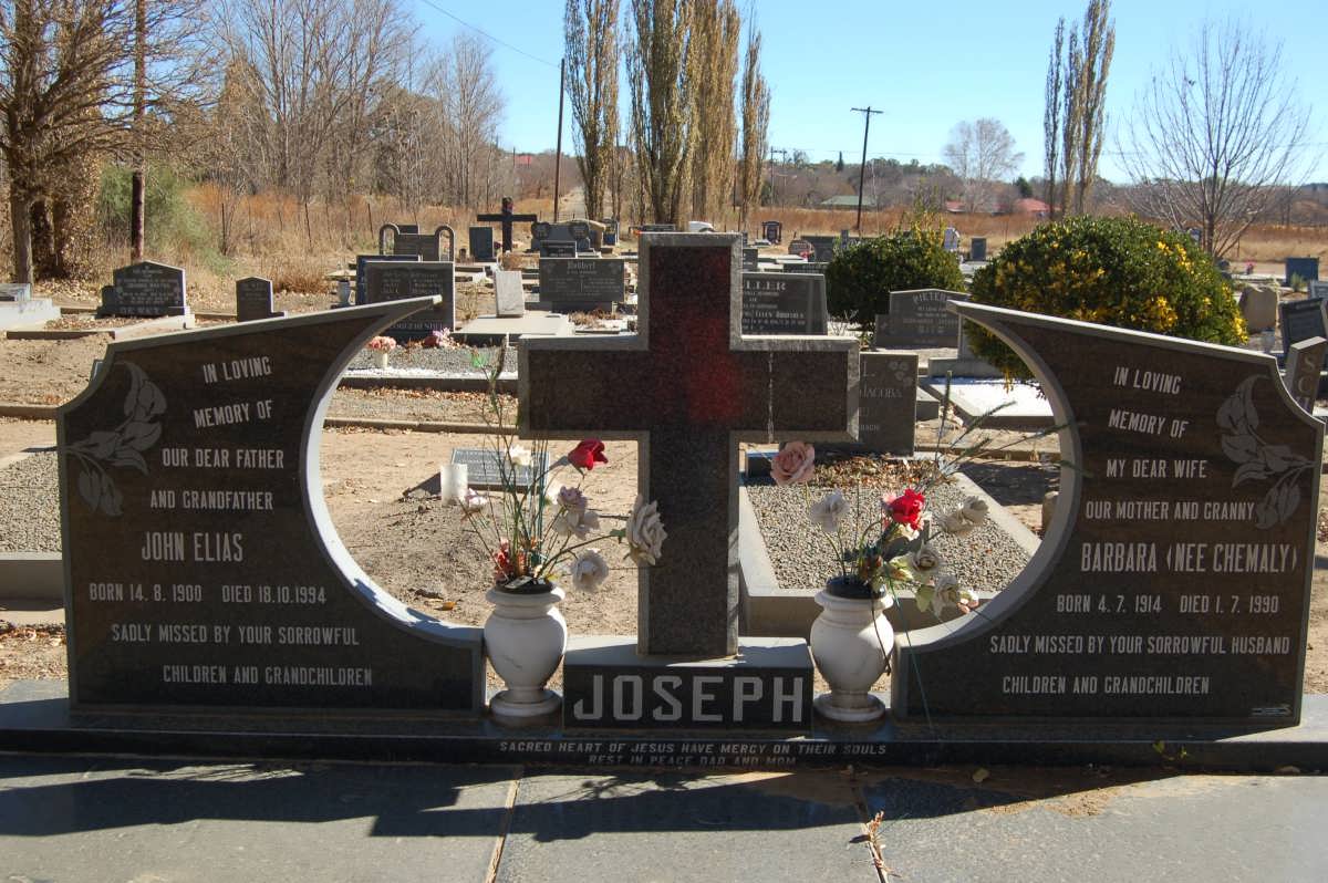 JOSEPH John Elias 1900-1994 &amp; Barbara CHEMALY 1914-1990