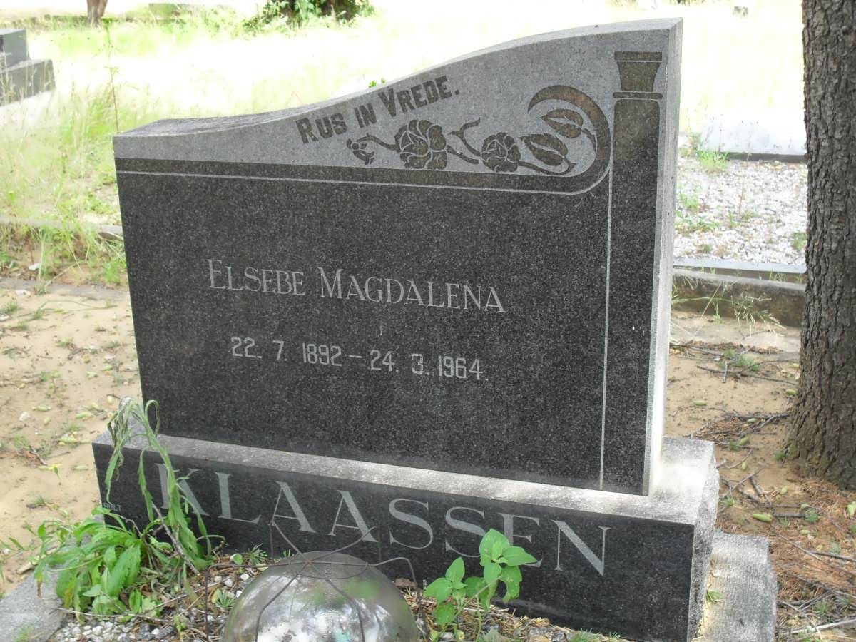 KLAASSEN Elsebe Magdalena 1892-1964