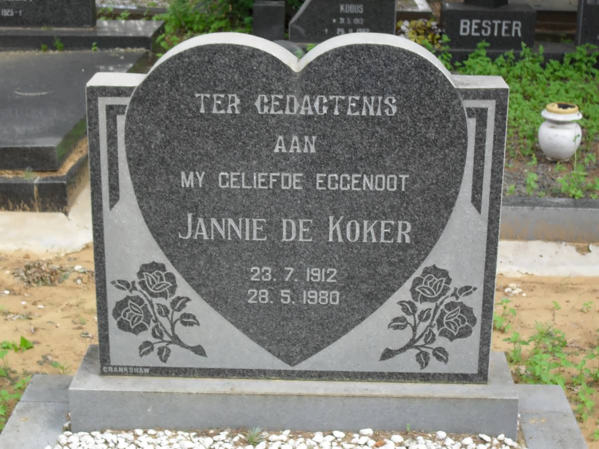 KOKER Jannie, de 1912-1980