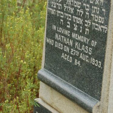 KLASS Nathan -1933
