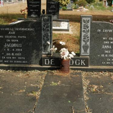 KOCK Jacobus, de 1914-1997 &amp; Anna Elizabeth VAN SCHOOR 1922-1976