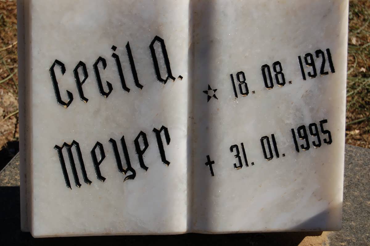 MEYER Cecil A. 1921-1995