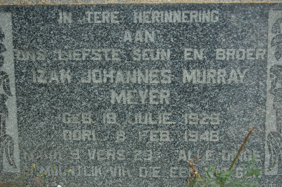 MEYER Izak Johannes Murray 1929-1948