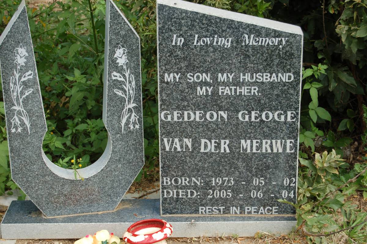 MERWE Gedeon Geoge, van der 1973-2005