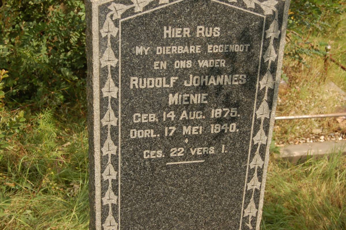 MIENIE Rudolf Johannes 1875-1940
