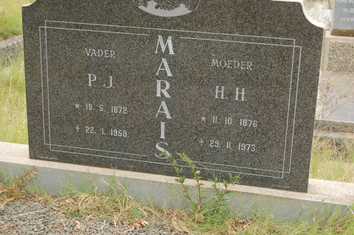 MARAIS P.J. 1872-1959 &amp; H.H. 1876-1973