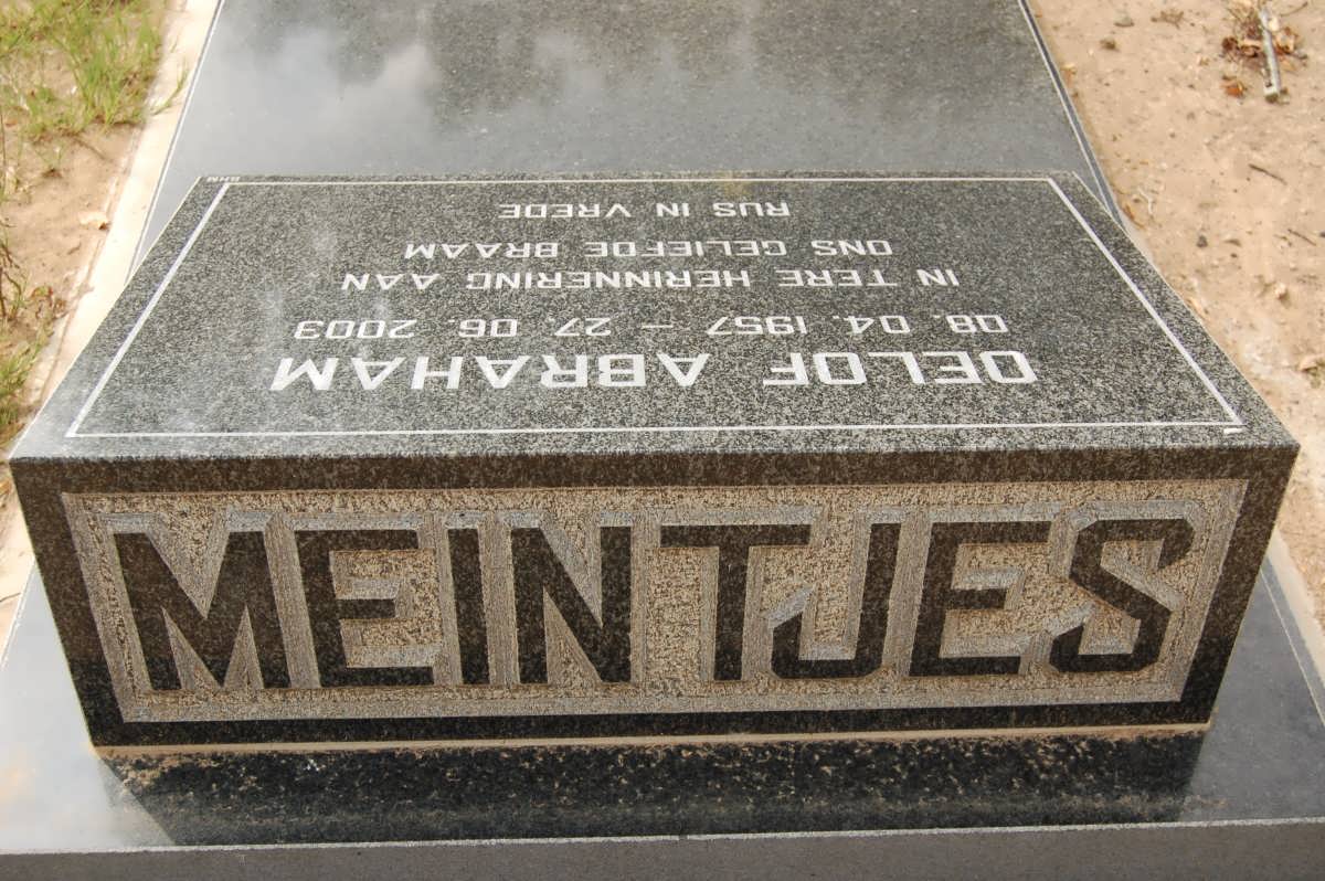 MEINTJES Oelof Abraham 1957-2003