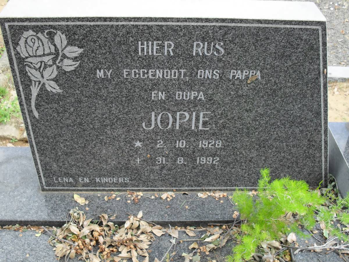 MOSTERT Jopie 1928-1992 &amp; Anna 1920-1986