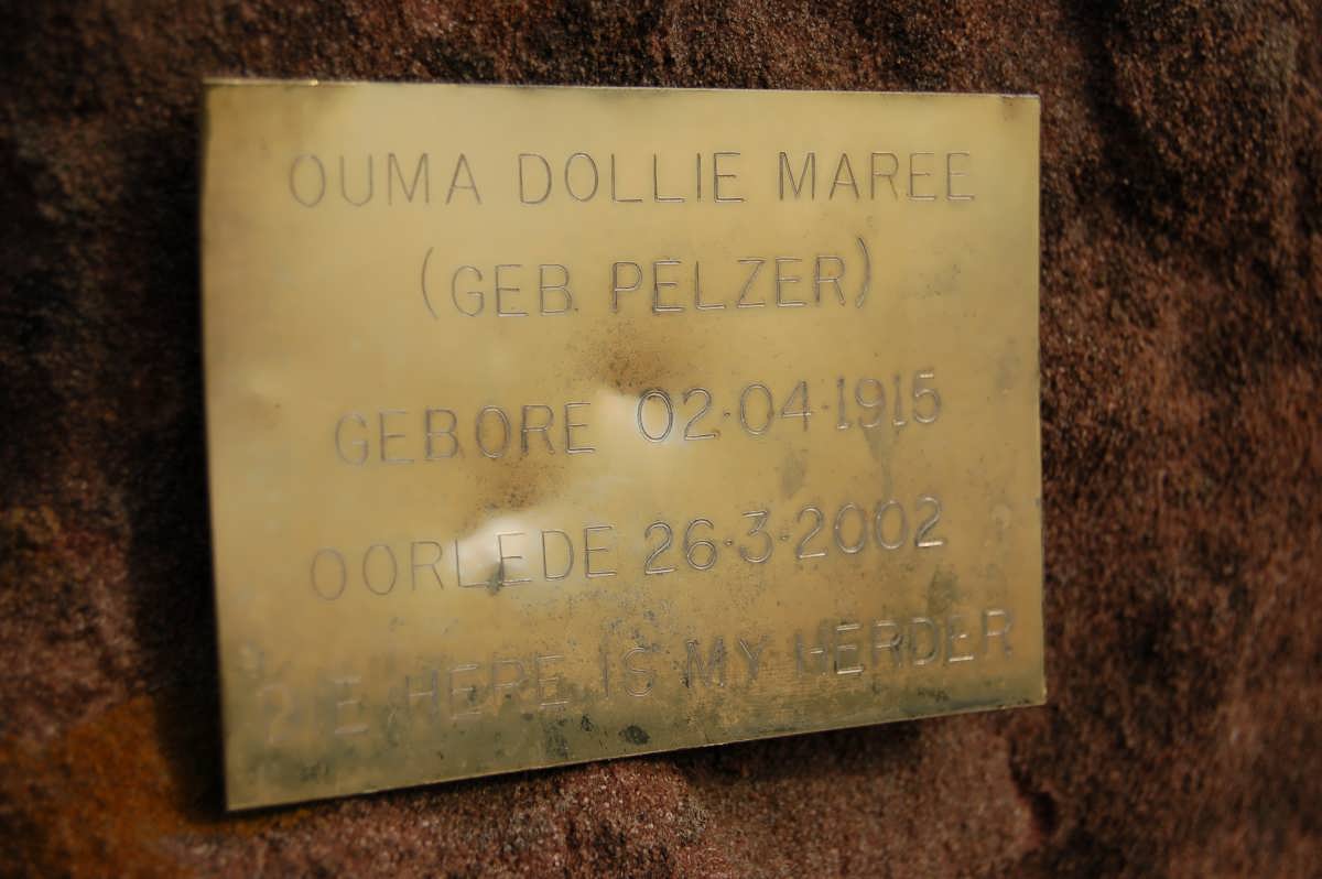 MAREE Dollie nee PELZER 1915-2002