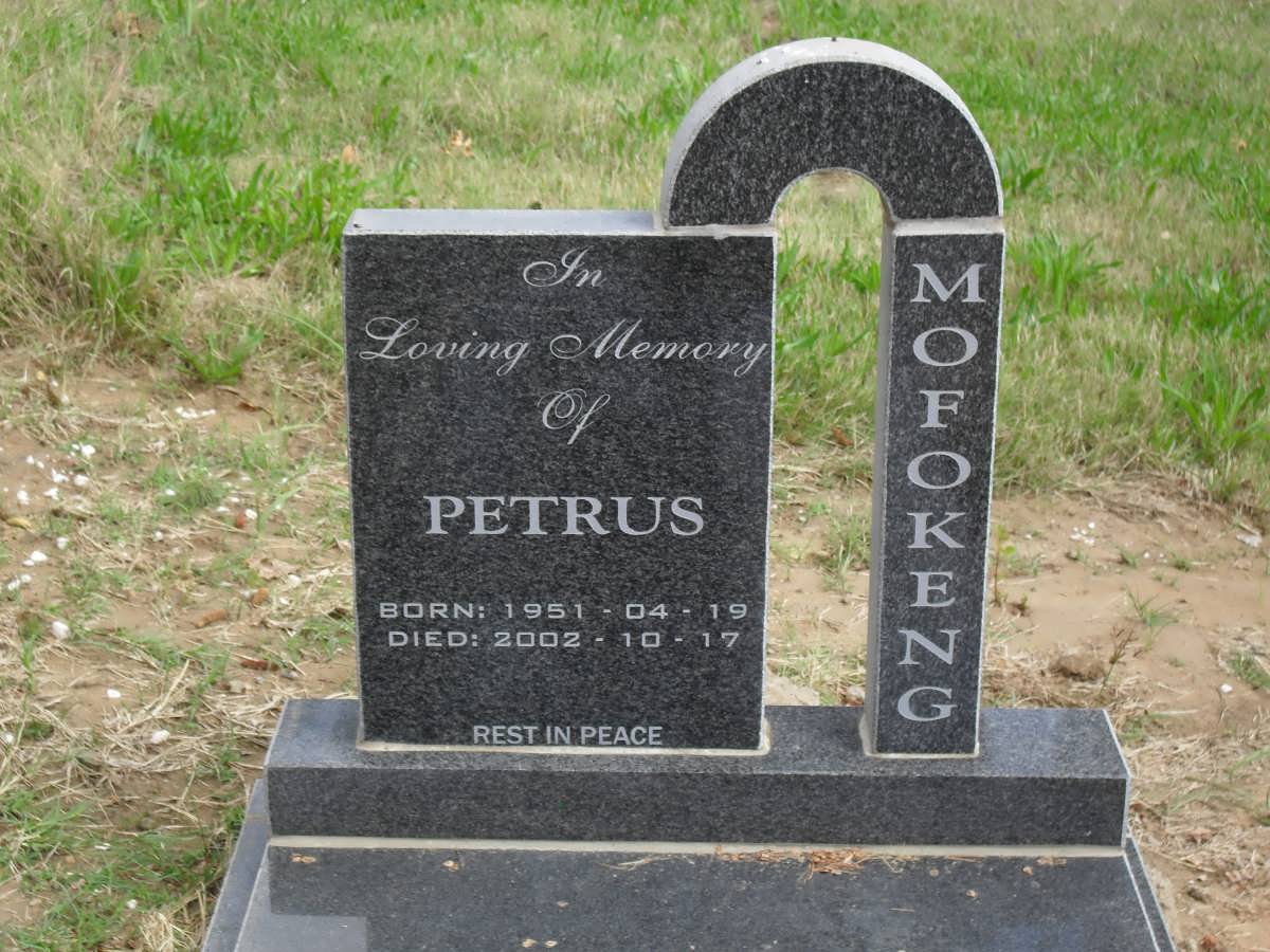 MOFOKENG Petrus 1951-2002