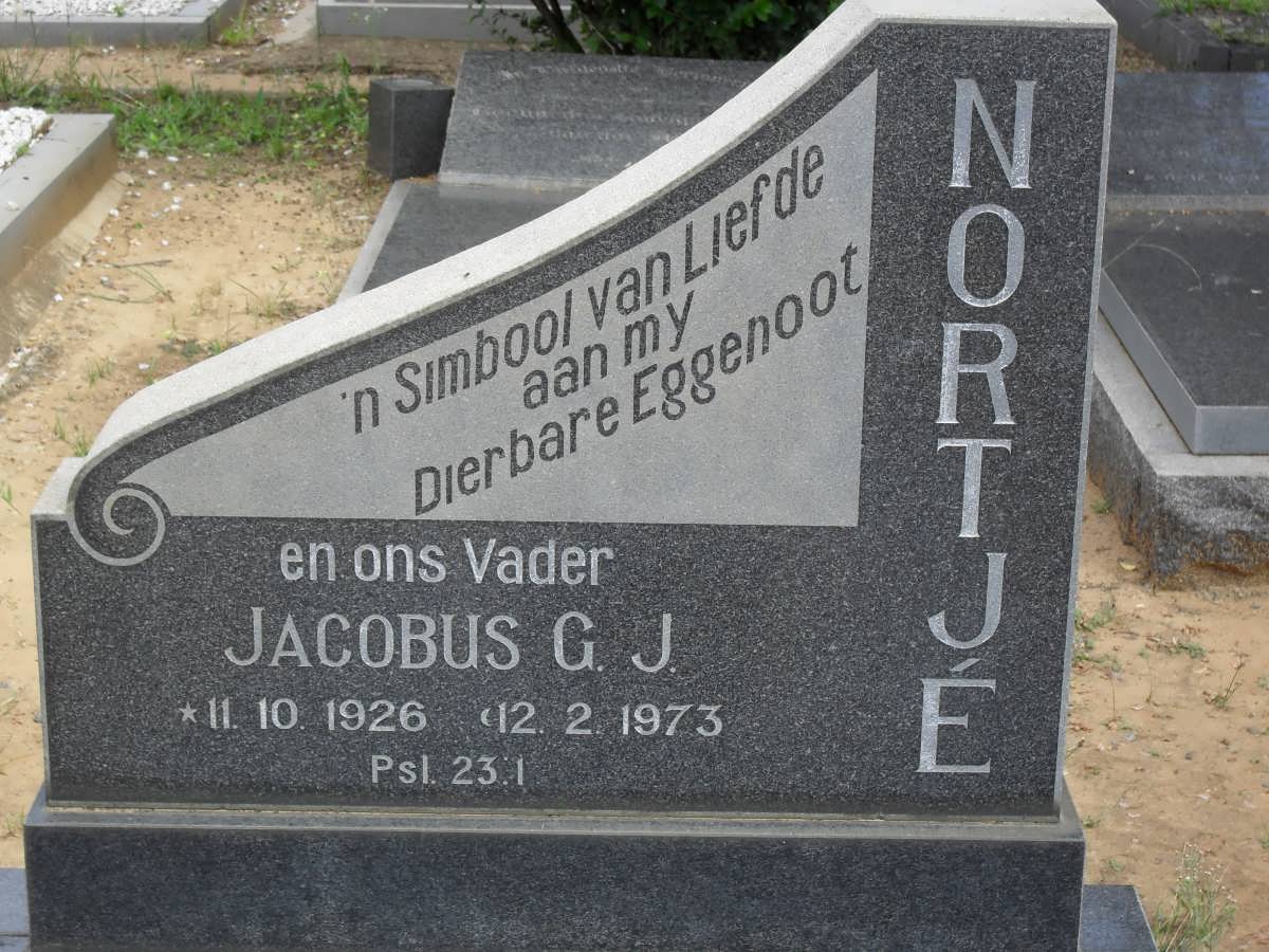 NORTJE Jacobus G.J. 1926-1973