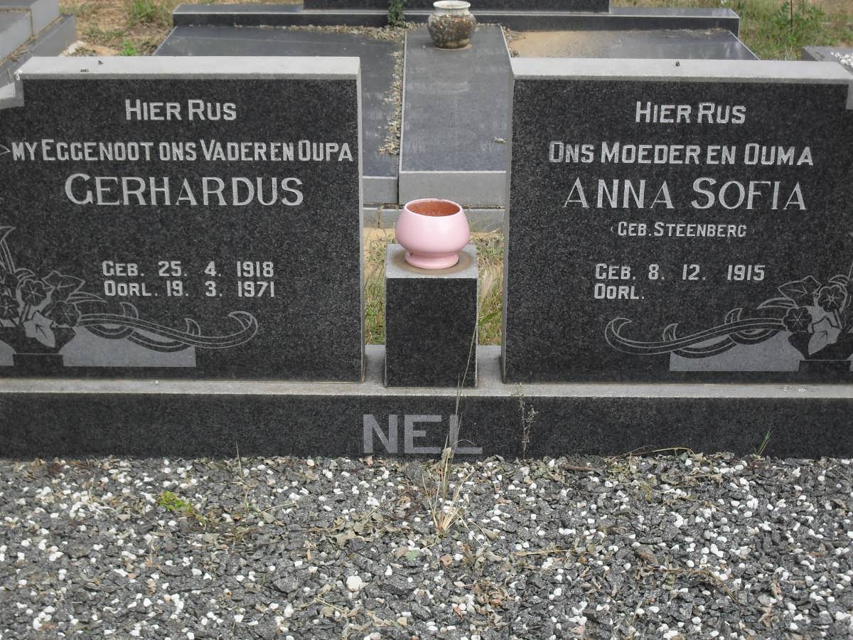 NEL Gerhardus 1918-1971 &amp; Anna Sofia STEENBERG 1915-