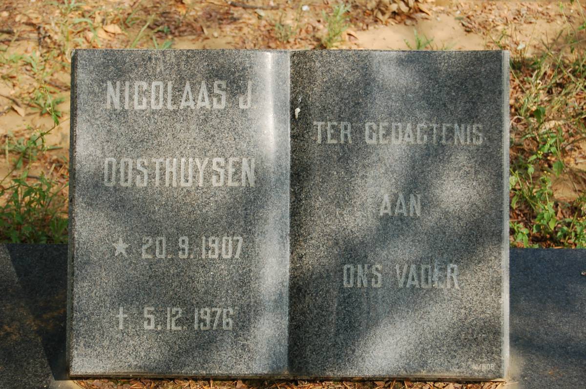 OOSTHUYSEN Nicolaas J. 1907-1976