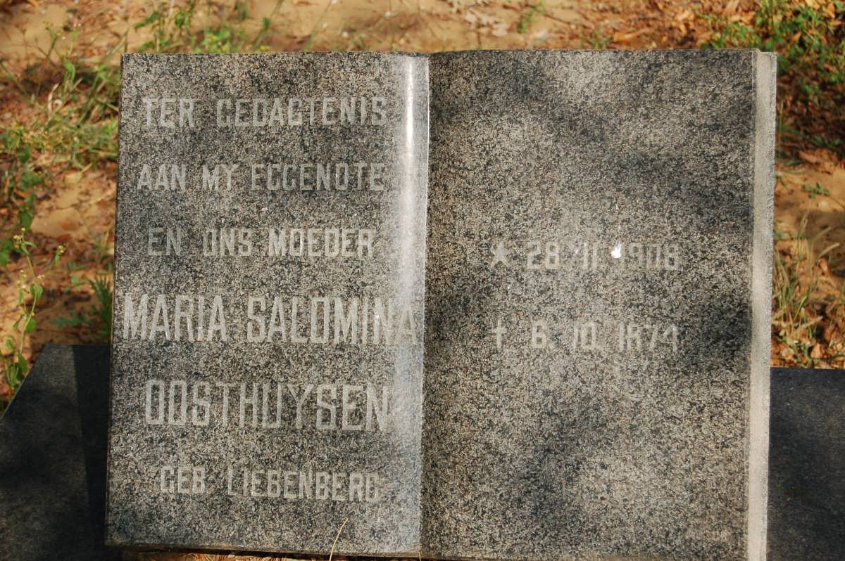 OOSTHUYSEN Maria Salomina 1908-1974