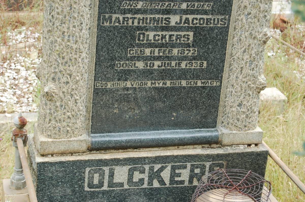 OLCKERS Marthunis Jacobus 1872-1938