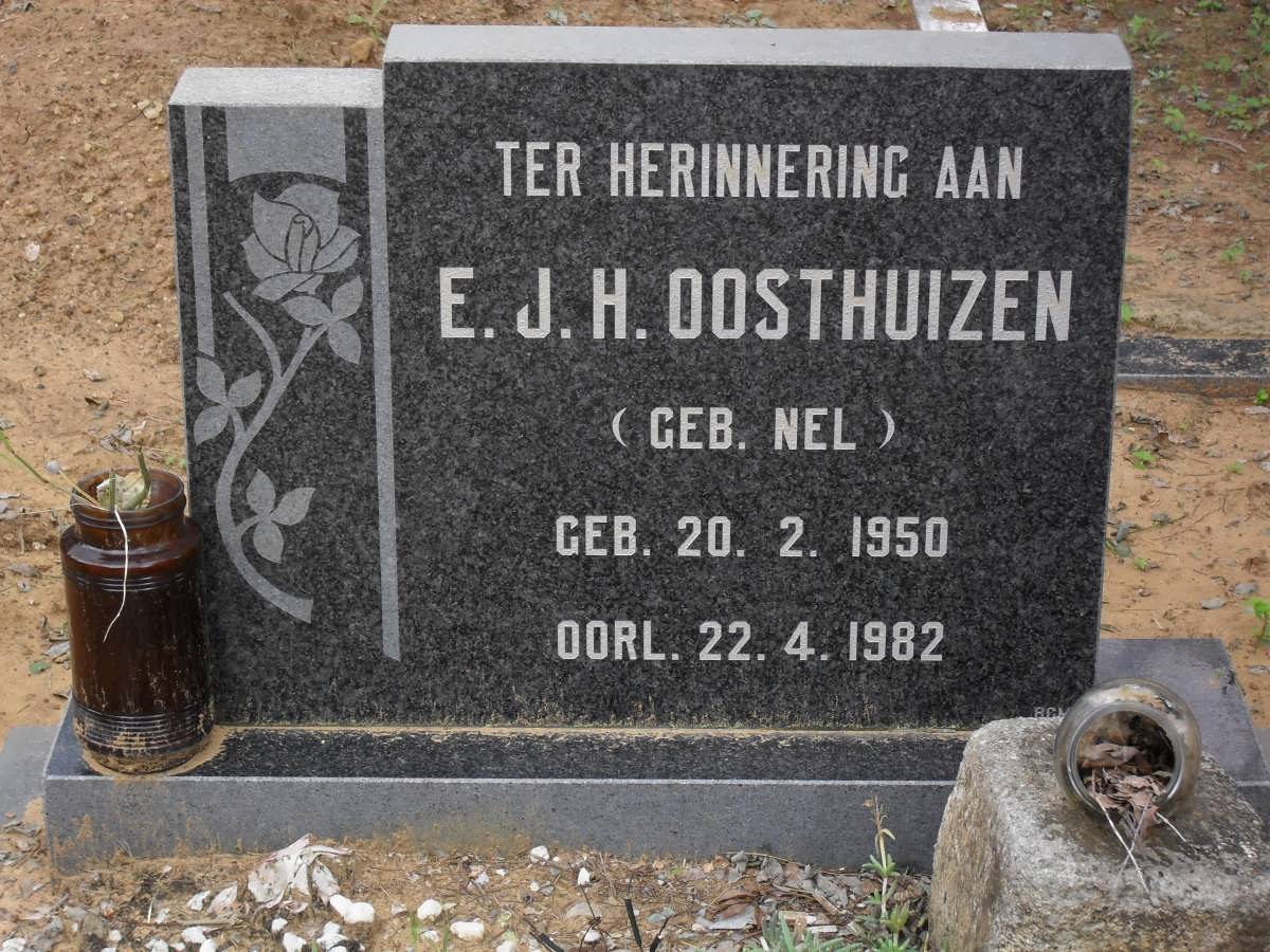 OOSTHUIZEN E.J.H. nee NEL 1950-1982
