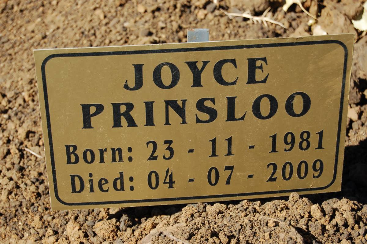 PRINSLOO Joyce 1981-2009