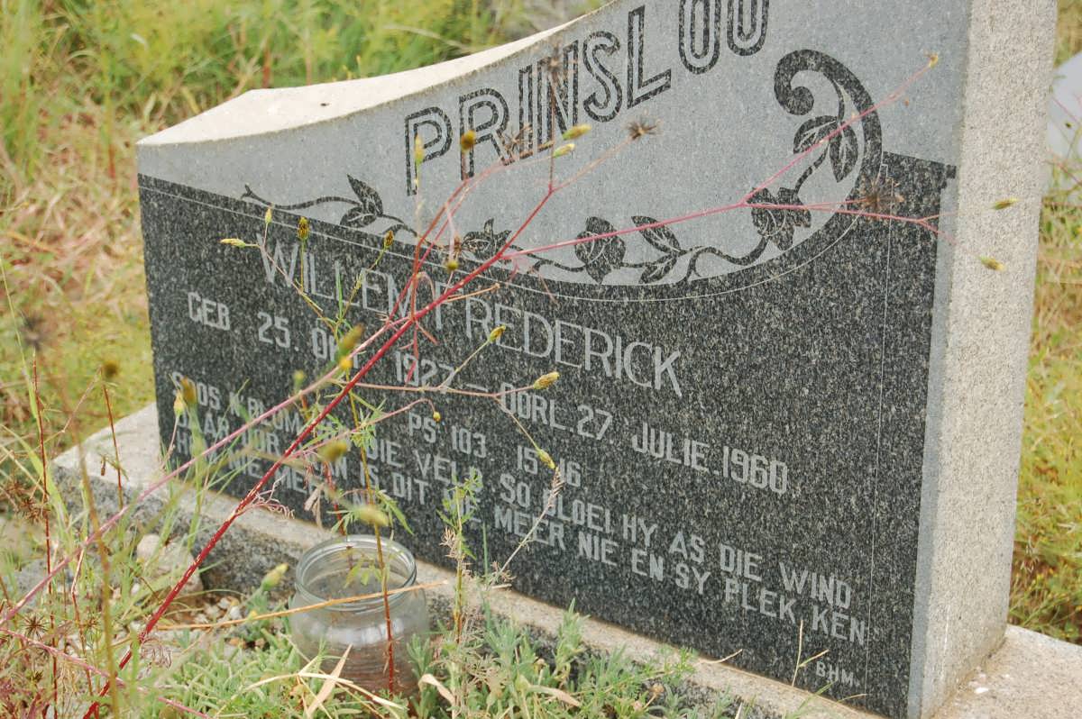 PRINSLOO Willem Frederick 1927-1960
