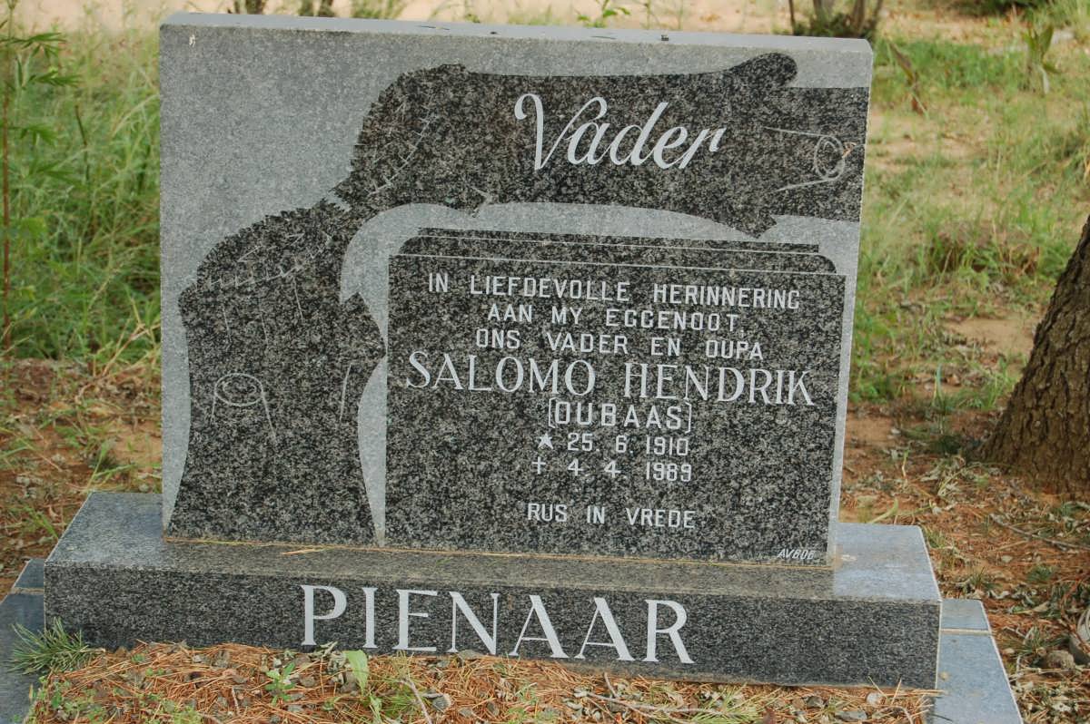 PIENAAR Salomo Hendrik 1910-1989