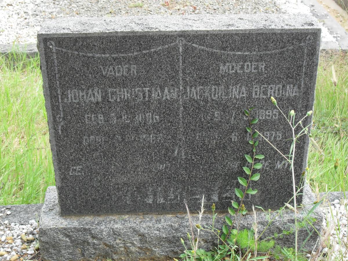 POTGIETER Johan Christiaan 1886- &amp; Jakolina Berona 1895-1975
