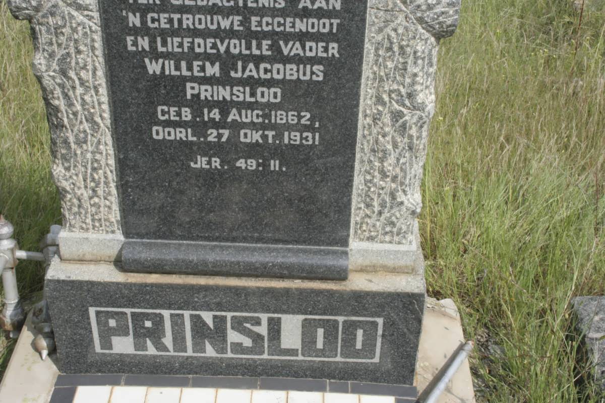 PRINSLOO Willem Jacobus 1862-1931