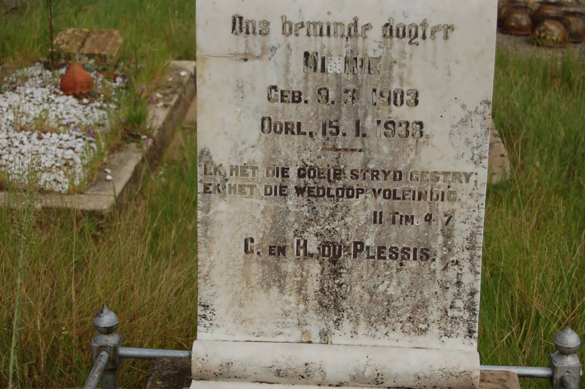 PLESSIS Minnie, du 1903-1938
