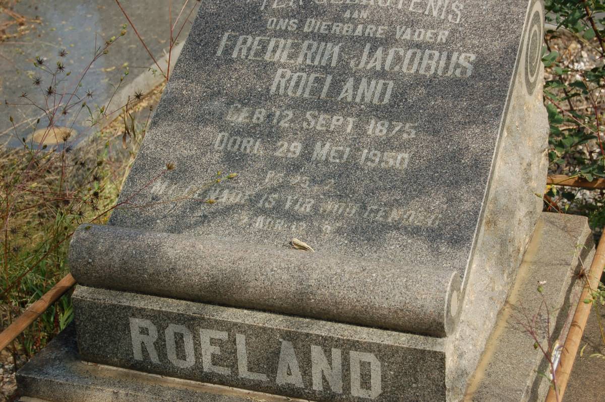 ROELAND Frederik Jacobus 1875-1950