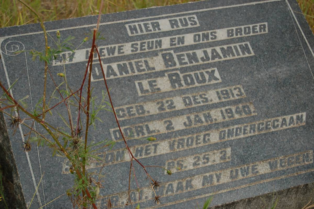 ROUX Daniel Benjamin, le 1913-1940